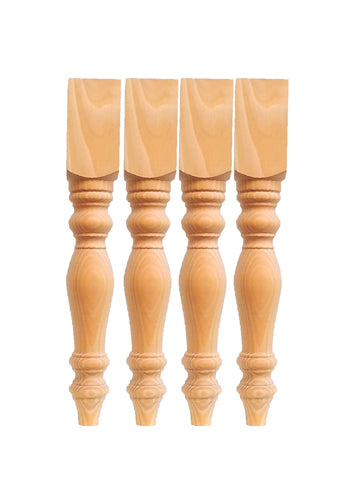 Knotty Pine Bench Legs set of 4