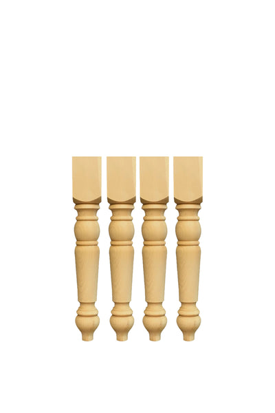 Unfinished Knotty Pine Bench Legs set of 4