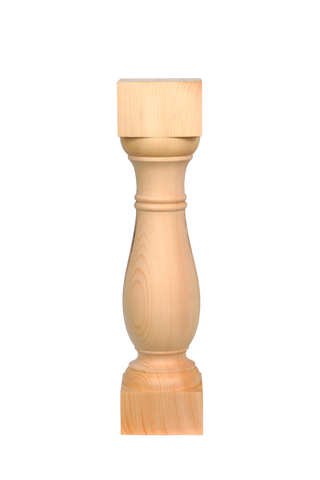 Eastern knotty Pine Wood Pedestal Legs - TABLELEGSHOP